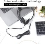 Kathfly Headset with Microphone Black Stereo Headphones Adjustable Office Conference Headphones with 3.5mm Plug for Adult Mobile Phone Tablet Business Call Center(20 Pcs) - Image 7