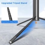 Selfie Stick Travel Tripod for Cell Phone with Remote Control and Phone Holder, Extendable Selfie Stick for iPhone, iPhone Tripod for Video Recording, 72 Inch, Black - Image 3