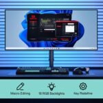 Redragon K582 SE Wired RGB Gaming Keyboard, 104 Keys Mechanical Keyboard w/Mixed Color Round PBT Keycaps, Dynamic 16.8M RGB Backlit & Linear Red Switch, Redefine Software Supported - Image 5