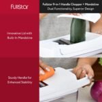 Fullstar Vegetable Chopper & Mandoline Slicer for Kitchen - Food Chopper with Container, Cheese Grater, Home Essentials & Kitchen Gadgets (Lite - 9 in 1) - Image 3