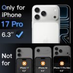 JETech Camera Lens Protector for iPhone 17 Pro 6.3-Inch, 9H Tempered Glass, Anti-Scratch, Case Friendly, Does Not Affect Night Shots, HD Clear, 3-Pack (Clear) - Image 3