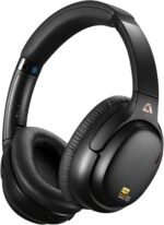 1Mii AI E700 Wireless Bluetooth Over Ear Headphones with Active Noise Cancelling, Hi-Res Audio LDAC/aptX Low Latency for Airplane Travel, AI Translation Voice Chat Custom EQ via App - Black - Image 2