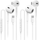 2 Pack for iPhone Headphones Wired Earbuds Earphones Built-in Microphone & Volume Control Nosie Reduction for iPhone 14 Pro Max/14 Plus/13/12/11/XR/XS/X/8/7/SE, Plug and Play Support All iOS Syste - Image 2