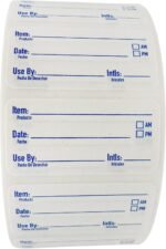 2x1 Dissolvable Food Labels, 1000 Label Stickers, Bottle Labels for Storage Bins, Sticker Labels for Food containers, (1000, Blue) - Image 2