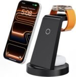 3 in 1 Charging Station for iPhone, Wireless Charger for iPhone 17 16e 16 15 14 13 12 11 X Pro Max & Apple Watch - Wireless Charging Station for AirPods 4 3 Pro - Image 2