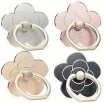 4 Pcs Cell Phone Ring Holder Flower,360 Rotate and 180°Angle Adjustable Metal Finger Ring Socket Grip Kickstand for Smartphones - Image 2