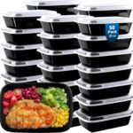 50 Pack Meal Prep Containers 38 oz, Leakproof To Go Food Containers, Disposable & Reusable Food Prep Containers for Takeout, Food Storage Containers BPA-Free, Microwave/Dishwasher/Freezer Safe - Image 2