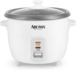AROMA® Rice Cooker, 3-Cup (Uncooked) / 6-Cup (Cooked), Small Rice Cooker, Oatmeal Cooker, Soup Maker, Auto Keep Warm, 1.5 Qt, White, ARC-363NG - Image 2