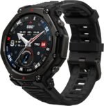 Amazfit T-Rex 3 Pro Outdoor Smart Watch 48mm Sapphire AMOLED Display, Ti Bezel, Dual Band GPS, Offline Maps, 25 Days Battery, Built-in Flashlight, 10 ATM, 180+ Sports Mode for Android & iPhone, Black - Image 2