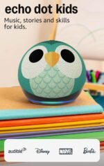 Amazon Echo Dot Kids (newest model) - Designed for kids, with Alexa+ Early Access, parental controls, Includes 1 Year of Amazon Kids+, Owl - Image 2