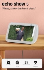 Amazon Echo Show 5 (newest model), Smart display with Alexa+ Early Access, 2x the bass and clearer sound, Glacier White - Image 2