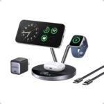 Anker Prime MagSafe Charger Compatible, 3-in-1 Charging Station, Qi2 25W Certified Wireless Charger Dock Stand, Smart Display with TEC Active Cooling, for iPhone 17, Apple Watch, AirPods, and More - Image 2