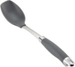Anolon SureGrip Nonstick Nylon Solid Spoon, Gray 13.25-Inch, Tools and Gadgets - 46283 - Image 2