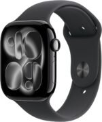 Apple Watch Series 11 [GPS 46mm] Smartwatch with Jet Black Aluminum Case with Sport Band - M/L. Sleep Score, Fitness Tracker, Health Monitoring, Always-On Display, Water Resistant - Image 2
