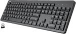 Arteck 2.4G Wireless Keyboard Ultra Slim Full Size Keyboard with Numeric Keypad and Media Hotkey for Computer/Desktop/PC/Laptop/Surface/Smart TV and Windows 11/10/ 8/7 - Image 2