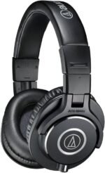 Audio-Technica ATH-M40x Professional Studio Monitor Headphone, Black, with Cutting Edge Engineering, 90 Degree Swiveling Earcups, Pro-Grade Earpads/Headband, Detachable Cables Included - Image 2