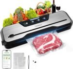 Automatic Food Vacuum Sealer Machine, Beelicious 8-In-1 Food Vacuum Saver with Starter Kits, Pulse Function, Moist & Dry Mode and External VAC for Jars and Containers, Stainless Steel - Image 2