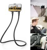B-Land Cell Phone Holder, Universal Mobile Phone Stand, Lazy Bracket, DIY Flexible Mount Stand with Multiple Function (Black) - Image 2