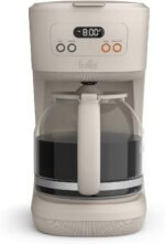 BELLA 12 Cup Programmable Coffee Marker, Reusable Dishwasher Safe Accessories, Easy LCD diaply, Auto Shutoff, 900 watt, Oatmilk - Image 2