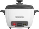 BLACK+DECKER 16-Cup Rice Cooker, RC516, 8-Cup Uncooked Rice, Steaming Basket, Removable Non-Stick Bowl, One Touch - Image 2