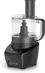 BLACK+DECKER 3-in-1 Easy Assembly 8-Cup Food Processor, Stainless Steel S-Blade, Easy-Clean, Touchpad Controls Black - Image 2