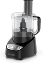 BLACK+DECKER 8-Cup Food Processor, Easy Assembly, Stainless Steel S-Blade, Shred, Slice, Chop, Puree, 450W Motor - Image 2