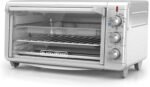BLACK+DECKER Crisp 'N Bake Air Fry Countertop Convection Toaster Oven, XL Capacity, 8-Slice, 5-in-1, Fits 9” x 13” pan,12” Pizza, 60-Min Timer, Bake, Broil, Air Fry, Toast, Keep Warm, Stainless Steel - Image 2