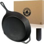 Backcountry Iron 12 Inch Round Large Pre-Seasoned Cast Iron Skillet - Image 2