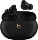 Beats Studio Buds + | True Wireless Noise Cancelling Earbuds, Enhanced Apple & Android Compatibility, Built-in Microphone, Sweat Resistant Bluetooth Headphones, Spatial Audio - Black/Gold - Image 2