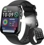 Blackview Smart Watch for Men Women,1.91" HD Touchscreen Fitness Watch with Flashlight, Bluetooth Notifications/Make Calls, Heart Rate/Sleep Monitor/2 Straps, Fitness Watch for Android/iPhone - Image 2