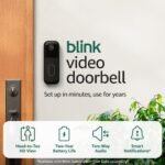 Blink Video Doorbell (newest model) – Head-to-toe HD view, two-year battery life, and simple setup. Sync Module Core included – System (Black) - Image 2