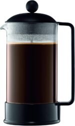 Bodum 34oz Brazil French Press Coffee Maker, High-Heat Borosilicate Glass, Black - Made in Portugal - Image 2