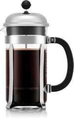 Bodum 34oz Chambord French Press Coffee Maker, High-Heat Borosilicate Glass, Polished Stainless Steel – Made in Portugal - Image 2