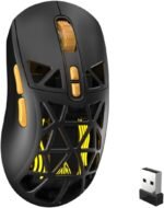CORBOBO SOLAKAKA SM802 Wireless Gaming Mouse,24,000 DPI Max,Tri-Mode 2.4GHz/BT/Wired USB Rechargeable Gamer Mouse with RGB,Programmable Macro Buttons,68g Lightweight Computer Mouse for Laptop/PC/Mac - Image 2