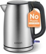 COSORI Electric Kettle, Plastic-Free Interior, 2 Lid Opening Angles, Easy to Clean, Automatic Shut Off & Boil-Dry Protection, Stainless Steel Tea Kettle, Hot Water Boiler & Heater, 1.7L, 1500W - Image 2