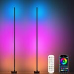 Corner Floor Lamp, 2 Pack LED Corner Lamp with App/Remote/Button Control, Smart RGB Floor Lamp with 16 Million DIY Colors & 68+ Scene, Music Sync for Living Room, Bedroom, Gaming Room - Image 2