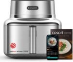 Cosori Iconic Stainless Steel 6.5 Qt Smart Air Fryer, PFAS-Free Ceramic Coating, Max 450°F, Consistent Cooking, Air Fry, Roast, Bake, Dry, Proof, Reheat, Dishwasher-Safe Basket, Chef-Crafted Recipes - Image 2