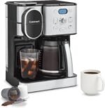 Cuisinart 12-Cup Coffee Maker, Single-Serve Brewer Glass Carafe, Automatic Hot & Iced Coffee Machine, Brew Strength Control and Brew Pause, SS-16, Stainless Steel - Image 2