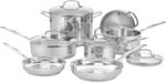 Cuisinart 77-11G Stainless Steel 11-Piece Set Chef's-Classic-Stainless-Cookware-Collection - Image 2