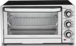 Cuisinart Custom Classic Toaster Oven Broiler, 1800 Watt Countertop Toaster Oven to Bake, Broil, and Toast, Non-Stick Interior, Consistent Toast Control, Brushed Stainless Steel/Black, TOB-40N - Image 2