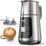 DREO Milk Frother [Upgraded], All-in-1 Electric Foam Maker for Coffee, 15oz/450ml Automatic Foam Frother for Latte Art-level Microfoam, 30+ Drinks, Easy to Clean, Dishwasher Safe, LED display - Image 2