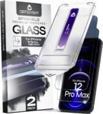 Defenslim for iPhone 12 Pro Max Privacy Screen Protector (2Pack), Easy Auto-Dust & Align Install Kit, 6.7" Tempered Glass, 9H Hardness, Privacy Protection, Case Friendly, SpyShield - Image 2