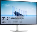 Dell 32 Plus 4K Monitor - S3225QS - 31.5-inch 4K (3840 x 2160) up to 120Hz 16:9 Display, VA Panel, AMD FreeSync Premium, 99% sRGB, 95% DCI-P3, 1500:1 Contrast Ratio, Comfortview - Ash White - Image 2