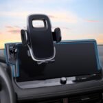 ELOHEI Car Phone Holder for Nissan Rogue 2021 2022 2023 Accessories, 12.3" Screen Phone Mount with Fixed Storage Tray and 360° Rotation Smart Phone Mount Kit - Image 2