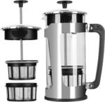 ESPRO P5 French Press Coffee Maker – Patented Double Micro-Filter for Grit Free Brew, Heat-Resistant Thicker Borosilicate Glass Coffee Press – 32 oz - Image 2
