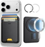 ESR for MagSafe Wallet, 5-Card Holder With RFID Blocking, MagSafe Sticker Included, Slim Magnetic Wallet for iPhone 17/16/15/14/13/12 Series and Selected Samsung Devices, Not for 13/12 Mini, Black - Image 2