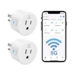 Eightree Smart Plug for 5GHz & 2.4GHz, Smart Outlet WiFi Socket with APP Remote Control, Compatible with Alexa, 2 Pack - Image 2
