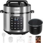 Electric Pressure Cooker 6 Qt, 9 Functions Programmable Instant Pot with IMD Touchscreen, Rice Cook, Slow Cook, Steam, Sauté, Warm, 16+ Safety Features, 1000W Silver - Image 2