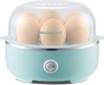 Elite Gourmet EGC115M Easy Egg Cooker Electric 7-Egg Capacity, Soft, Medium, Hard-Boiled Egg Cooker with Auto Shut-Off, Measuring Cup Included, BPA Free, Retro Mint - Image 2