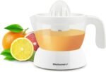 Elite Gourmet ETS-411 BPA-Free 30-Watt Electric Citrus Juicer Extractor: Compact Large Volume Pulp Control Oranges, Lemons, Limes, Grapefruits with Easy Pour Spout, 16 oz, White - Image 2